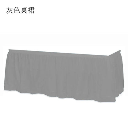 Holaroom jupe de Table jetable en plastique fête 6 couleurs 75x430 cm couverture de Table pour joyeux anniversaire fête mariage Festival décoration