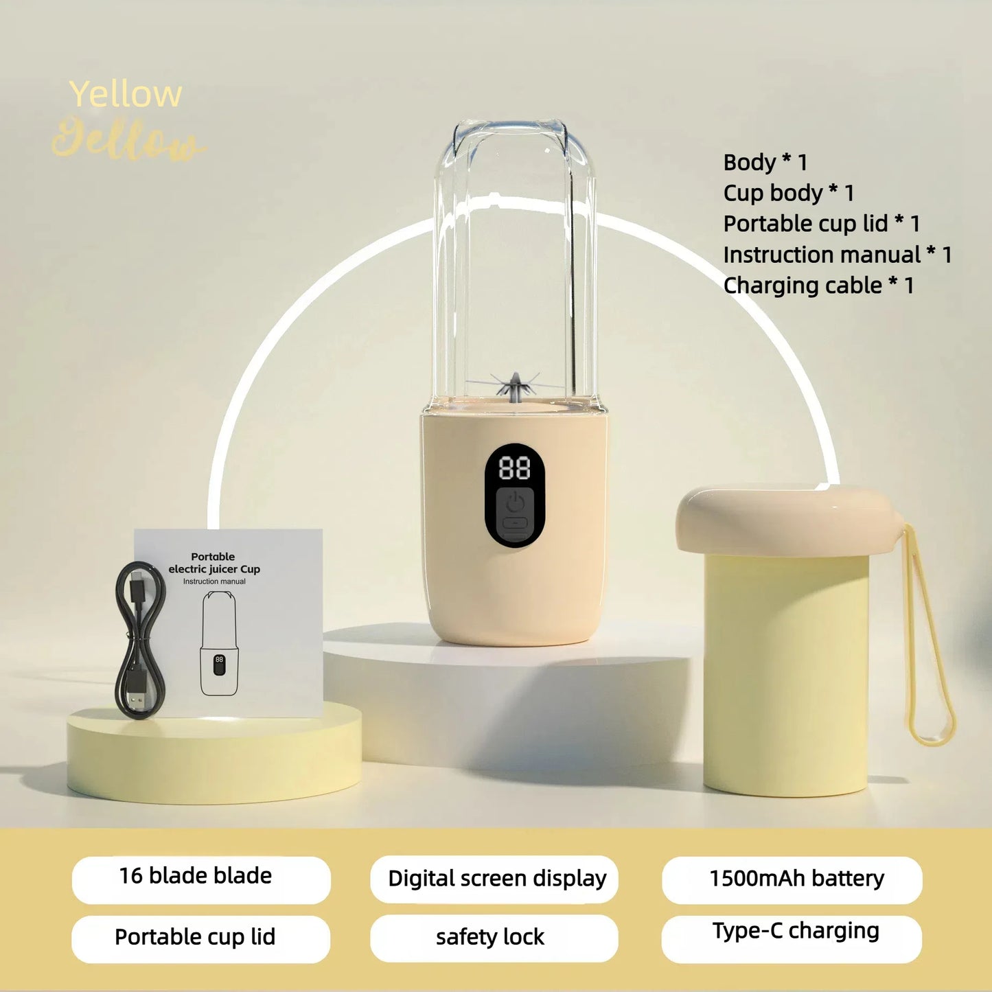 Mélangeur électrique portable multifonction, mélangeur de jus, mélangeur de jus frais, mélangeur Smunvétérans wn, tasse à glace, robot culinaire, 6 phpopularité