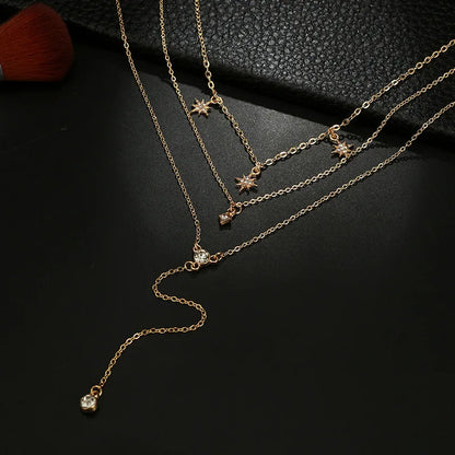 Collier rond à trois couches en argent Sterling 925, chaîne O Simple, pendentif d'amour, cadeau de fête pour femmes, bijoux fins exquis, nouvelle collection
