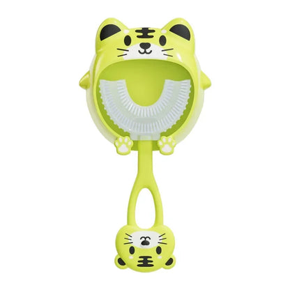 Brosse à dents en Silicone souple pour bébé de 2 à 12 ans, brosse de nettoyage des dents en forme de U à 360 degrés pour enfants de 2 à 12 ans