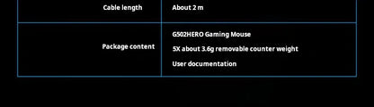 Logitech G502 HERO câble souris de jeu e-sports manger du poulet souris mécanique lumière rvb peut être équilibrée pour manger du poulet Macro Prog