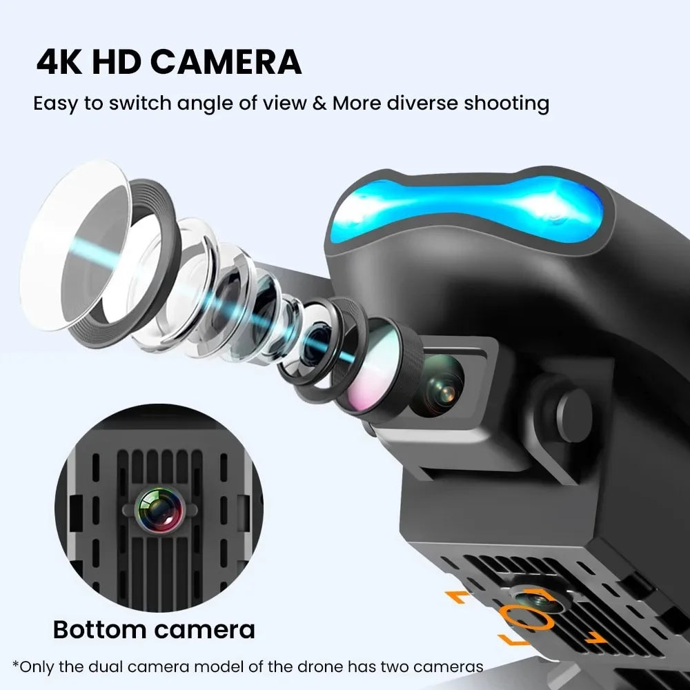 Drone professionnel E99Pro avec caméra pour touristes, 4K, WIFI, flux optique, fpv, évitement d'obstacles, photographie aérienne, quadrirotor