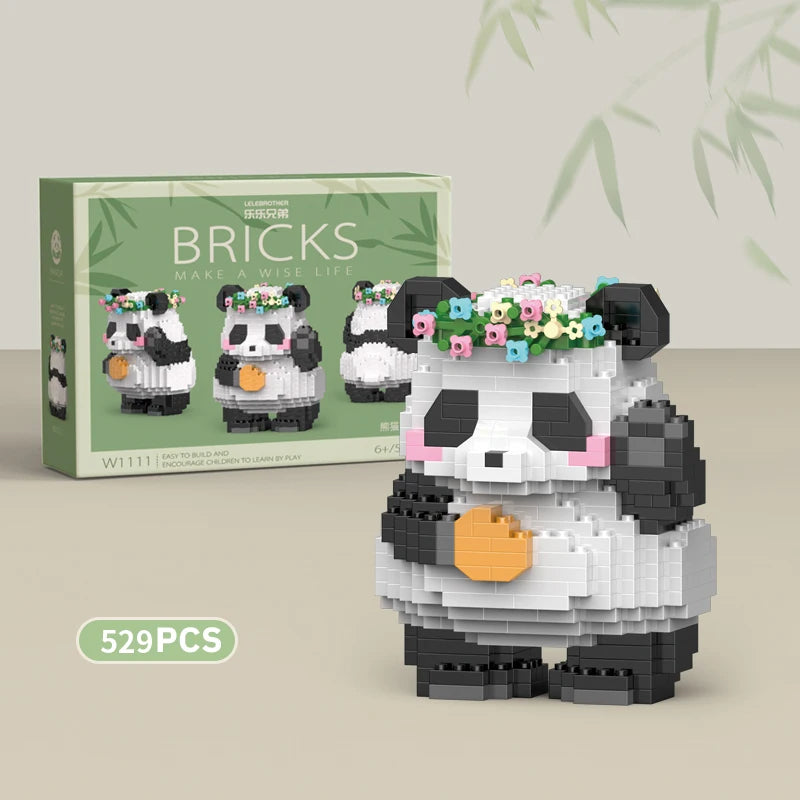 Mini Animal de Style Chinois à Assembler Soi-Même, Briques de Construction, Modèle Créatif, pour Garçon