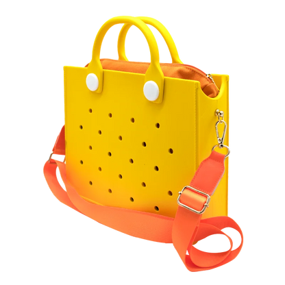 EVA grand sac à bandoulière en cuir sac à main fourre-tout sac de rangement pour femmes décontracté sac de plage étanche trou ajustement charme sac de rangement de mode