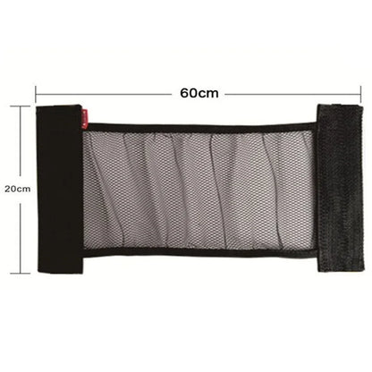 Filet de rangement pour coffre arrière de voiture, maille élastique, sangles fixes, organisateur intérieur de voiture, filet de rangement pour extincteur, sac de fixation arrière de siège, accessoire de voiture