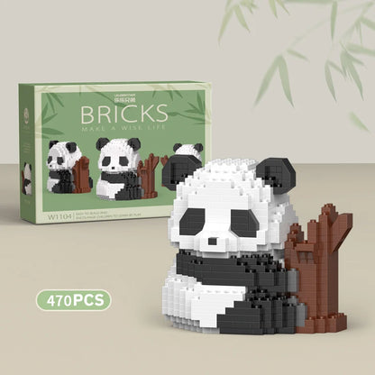 Mini Animal de Style Chinois à Assembler Soi-Même, Briques de Construction, Modèle Créatif, pour Garçon