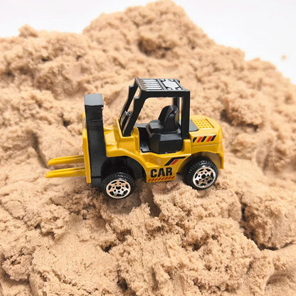 Ensemble de voiture et camion grue, jouets de Parking, véhicule d'ingénierie en alliage, tracteur, pelle, Construction pour garçon, cadeau d'anniversaire pour enfants