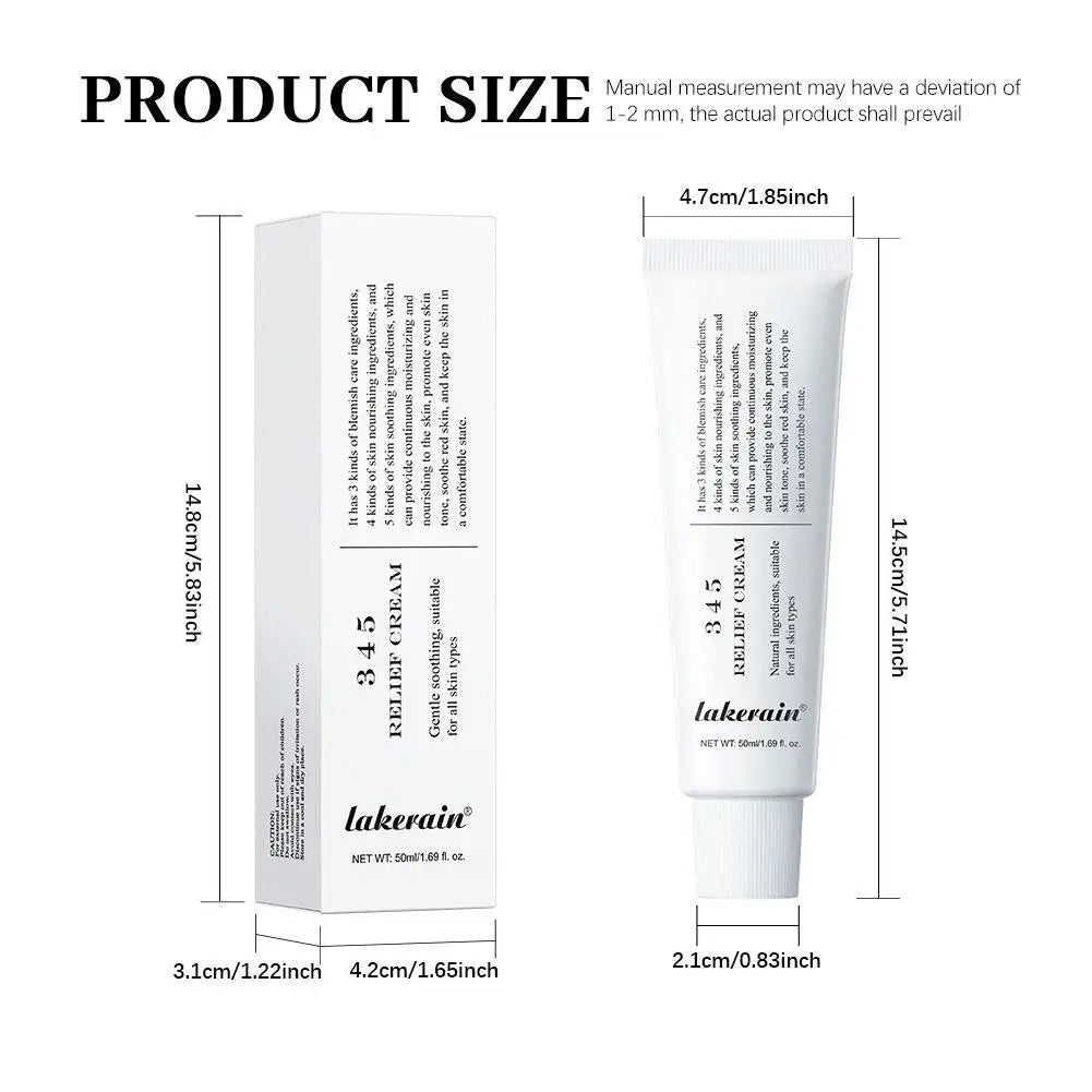 345 crème apaisante réparation du visage pour améliorer les défauts de la peau fournir un soin apaisant Lifting du visage beauté hydratant crème apaisante