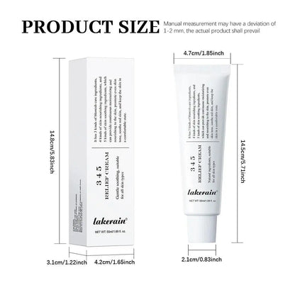 345 crème apaisante réparation du visage pour améliorer les défauts de la peau fournir un soin apaisant Lifting du visage beauté hydratant crème apaisante