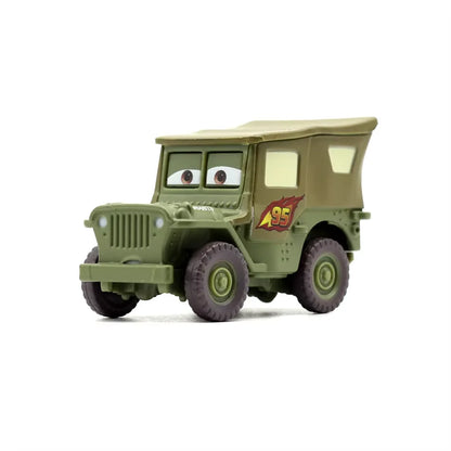 5 pièces Disney Pixar foudre McQueen voitures 1:55 véhicule moulé sous pression carrosserie en métal alliage matériel enfant modèle jouet voiture cadeau d'anniversaire