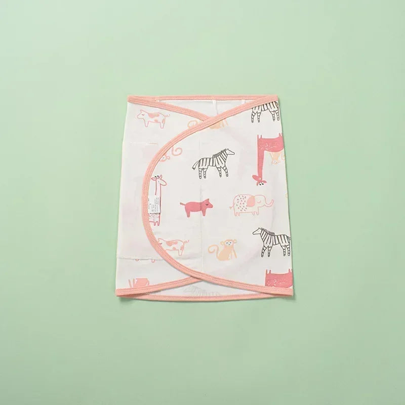 Couverture d'emmaillotage pour bébé de 0 à 6 mois, sangle pour protéger le ventre, couverture de couchage pour nouveau-né, style fin pour l'été