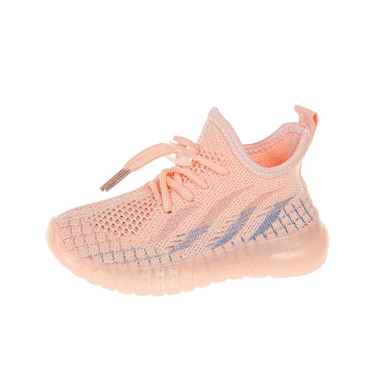 Chaussures légères décontractées en noix de coco pour enfants tissées avec semelles en caoutchouc pour bébés, garçons et filles. Bre de maille de sports de plein air antidérapant