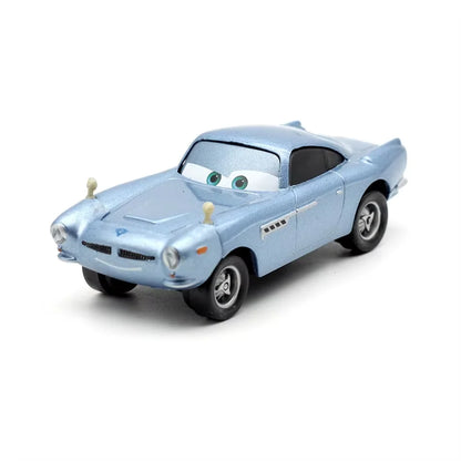 5 pièces Disney Pixar foudre McQueen voitures 1:55 véhicule moulé sous pression carrosserie en métal alliage matériel enfant modèle jouet voiture cadeau d'anniversaire