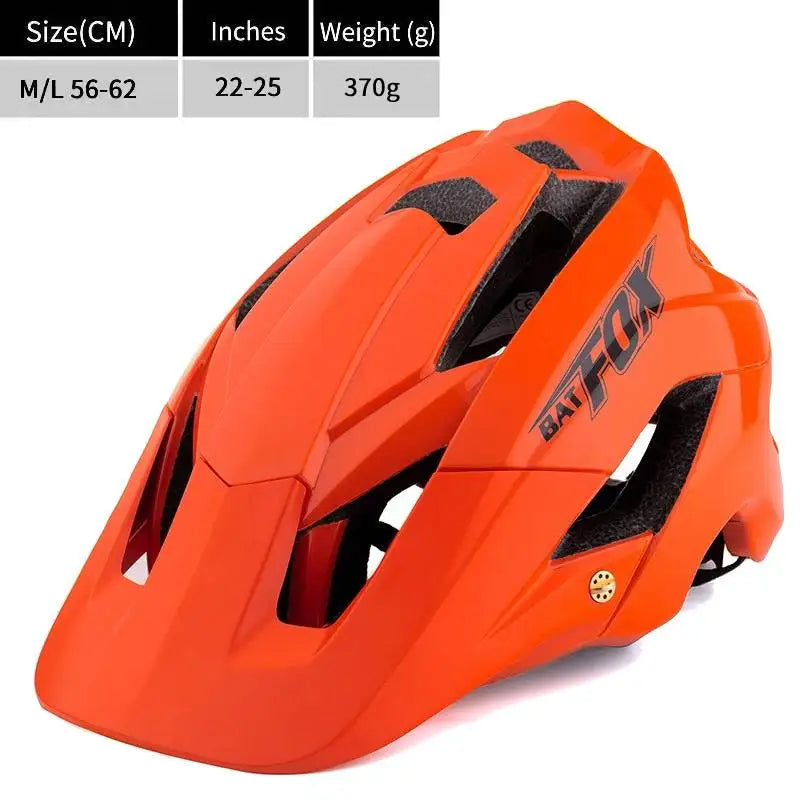 BATFOX-Casque de vélo pour homme, casque de vélo, casque de vélo de montagne, casque de vélo VTT, casquettes de vélo
