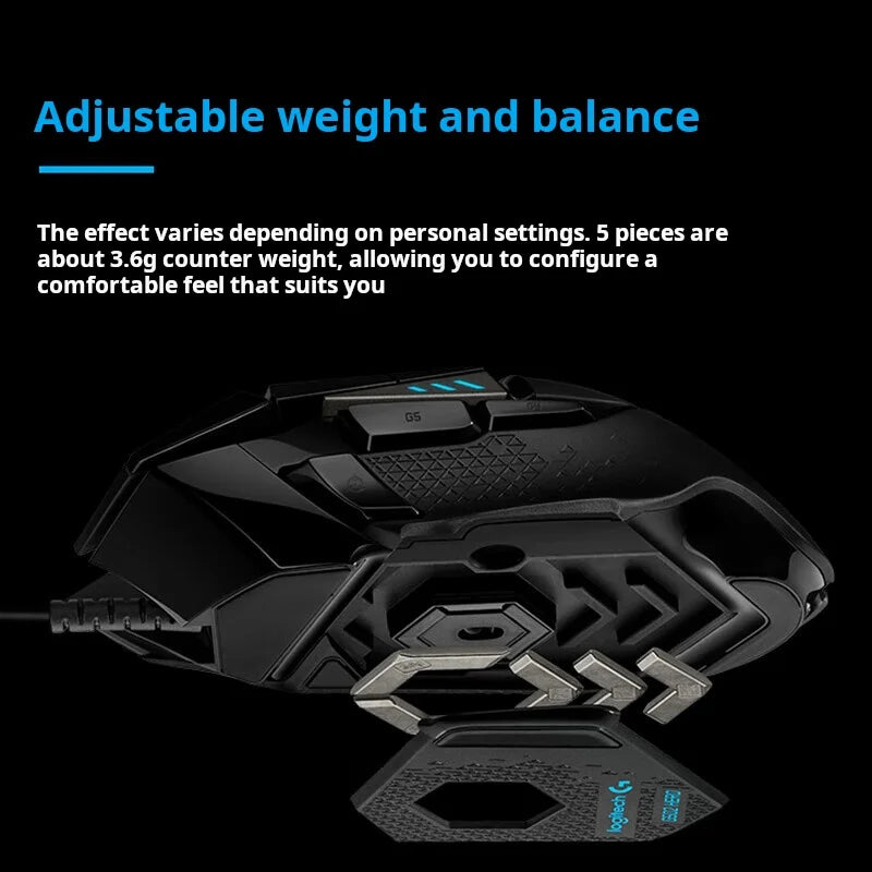 Logitech G502 HERO câble souris de jeu e-sports manger du poulet souris mécanique lumière rvb peut être équilibrée pour manger du poulet Macro Prog