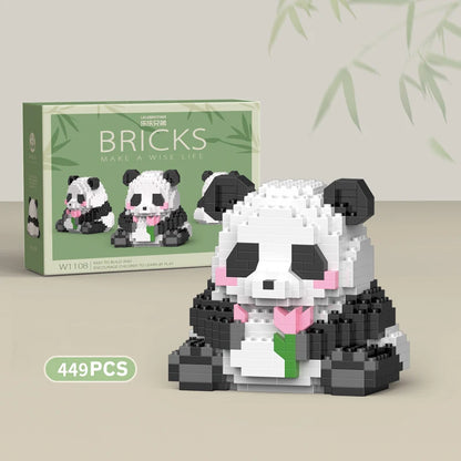 Mini Animal de Style Chinois à Assembler Soi-Même, Briques de Construction, Modèle Créatif, pour Garçon