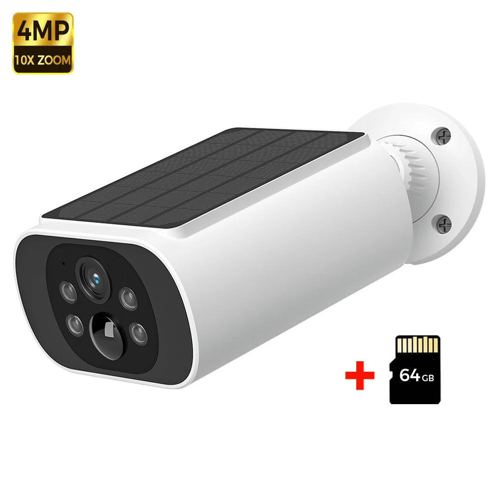 ALEVIO 2.5K caméra solaire extérieure caméra sans fil WIFI Ultra veille temps PIR lumière de mouvement couleur Vision nocturne AI détecter batterie Cam