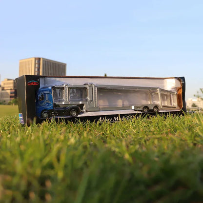 1:50 grand camion en alliage moulé sous pression modèle de voiture jouets conteneur retirer son et lumière véhicules de Transport modèle jouets pour garçons cadeaux