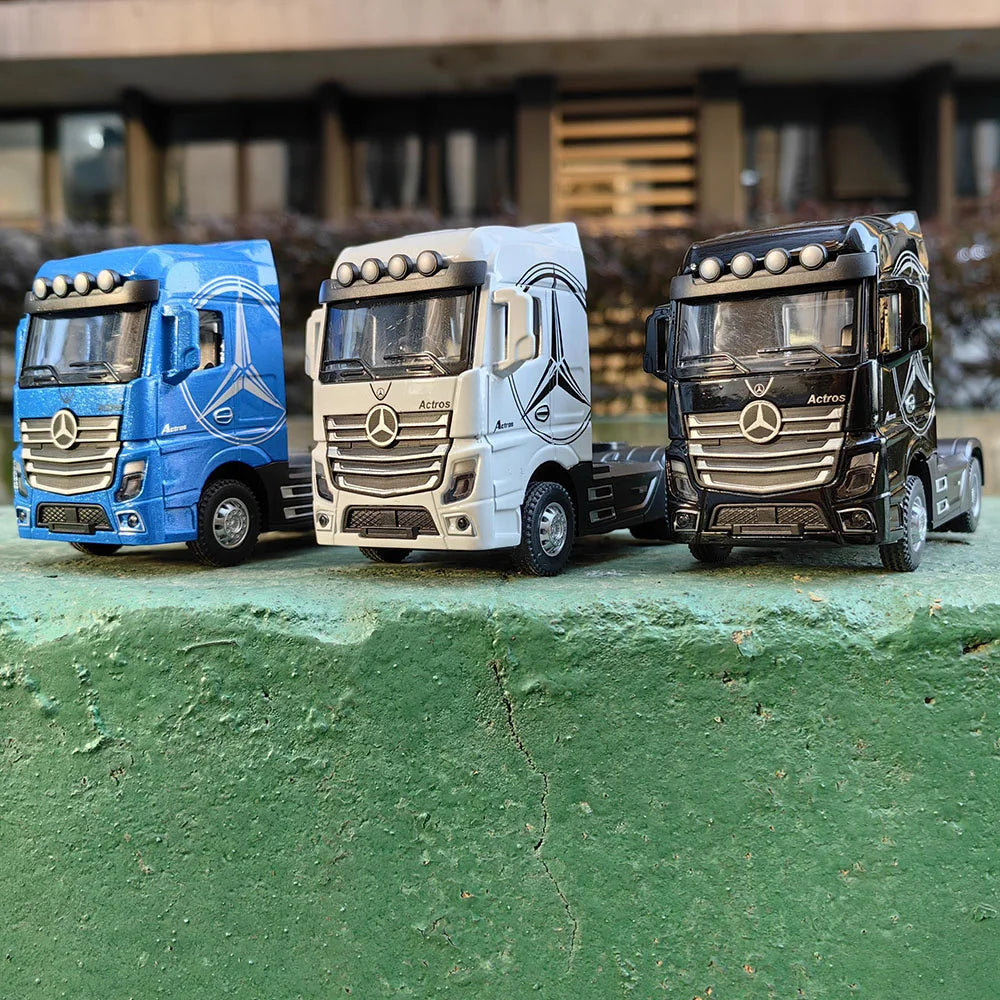 1:50 grand camion en alliage moulé sous pression modèle de voiture jouets conteneur retirer son et lumière véhicules de Transport modèle jouets pour garçons cadeaux