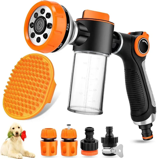 Buse de Pulvérisation à Haute Pression pour Chien, Douche Réglable, Tuyau, Pistolet, Livres, Bain, Mousse, Lance, Outil de Nettoyage