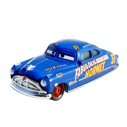 Disney Pixar-Voitures Rains Mcqueen Mack UnmunCollection pour enfants, véhicules moulés sous pression, modèle de jouet en alliage, cadeau, 3 jouets, 1:55
