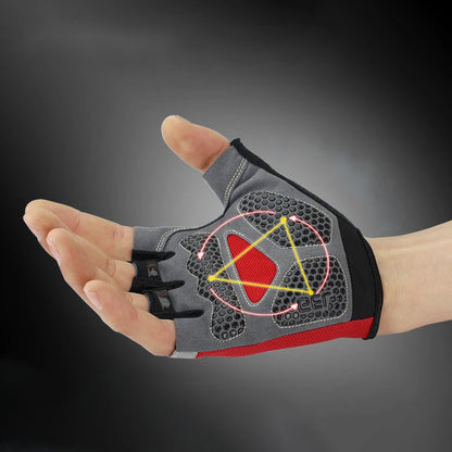 Gants de vélo pour hommes et femmes, demi-doigt, de gymnastique, mitaines respirantes et antidérapantes, pour Fitness, entraînement sportif