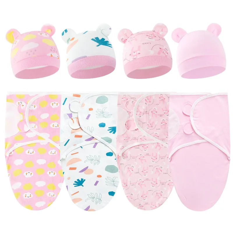 Bébé lange d'emmaillotage doux cocon bébé couvertures nouveau-né lange d'emmaillotage chaud coton bébé literie couverture