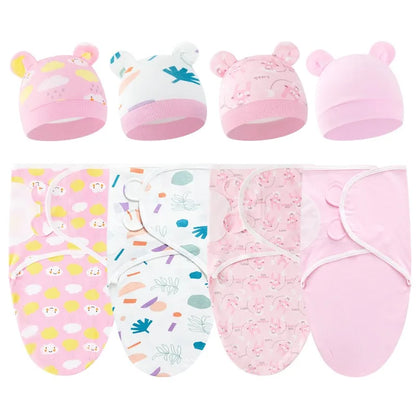 Bébé lange d'emmaillotage doux cocon bébé couvertures nouveau-né lange d'emmaillotage chaud coton bébé literie couverture