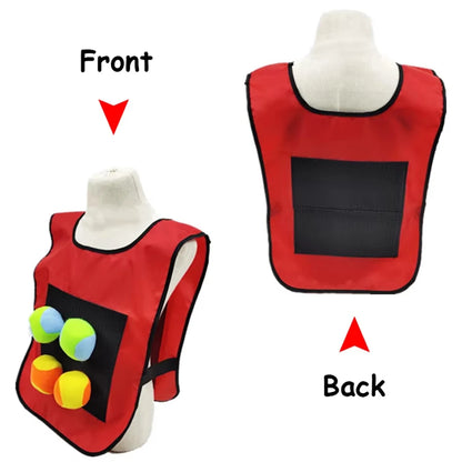 Gilet de jeu de balle Dodge collant, jouet de sport de plein air, accessoires en tissu Jersey, capture de balles en polaire douce, sans danger pour les enfants, adolescents et adultes