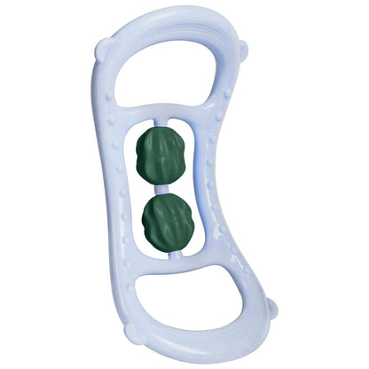 Masseur de jambes multifonctionnel à 12 roues, rouleau de Massage à couverture complète pour bras, taille, Relaxation musculaire des jambes, Machine de Massage manuelle