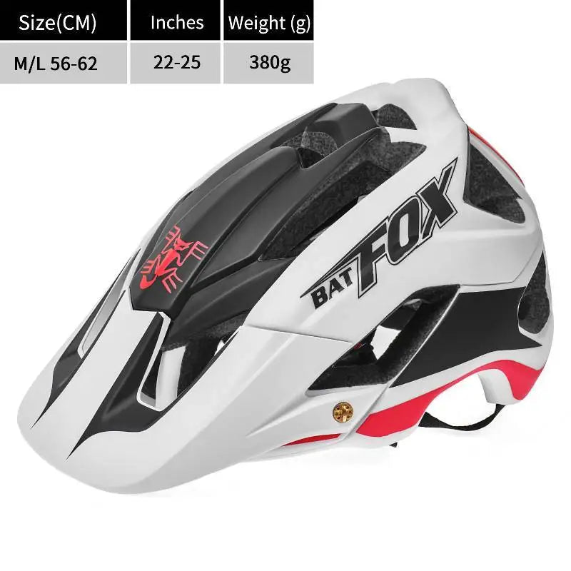 BATFOX-Casque de vélo pour homme, casque de vélo, casque de vélo de montagne, casque de vélo VTT, casquettes de vélo