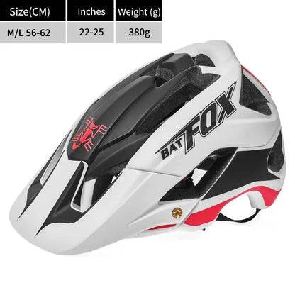 BATFOX-Casque de vélo pour homme, casque de vélo, casque de vélo de montagne, casque de vélo VTT, casquettes de vélo