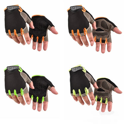 Gants de vélo pour hommes et femmes, demi-doigt, de gymnastique, mitaines respirantes et antidérapantes, pour Fitness, entraînement sportif