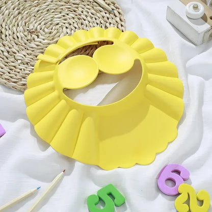 Chapeau de douche pour enfants, Protection des oreilles, bonnet souple pour bébé, lavable pour cheveux réglable, shampoing pour enfants, couvre-tête de Protection pour le bain
