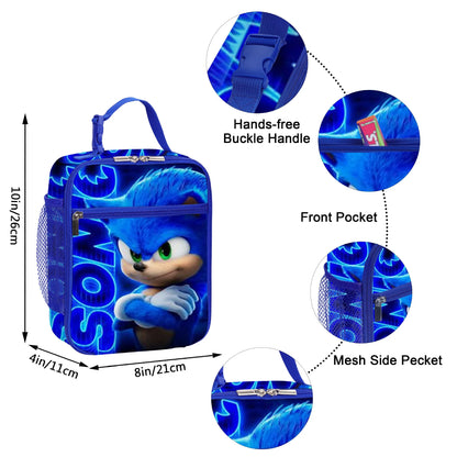 Sac à Dos d'École Primaire et Secondaire Sonic Bly IC pour Enfant, Nouvelle Collection