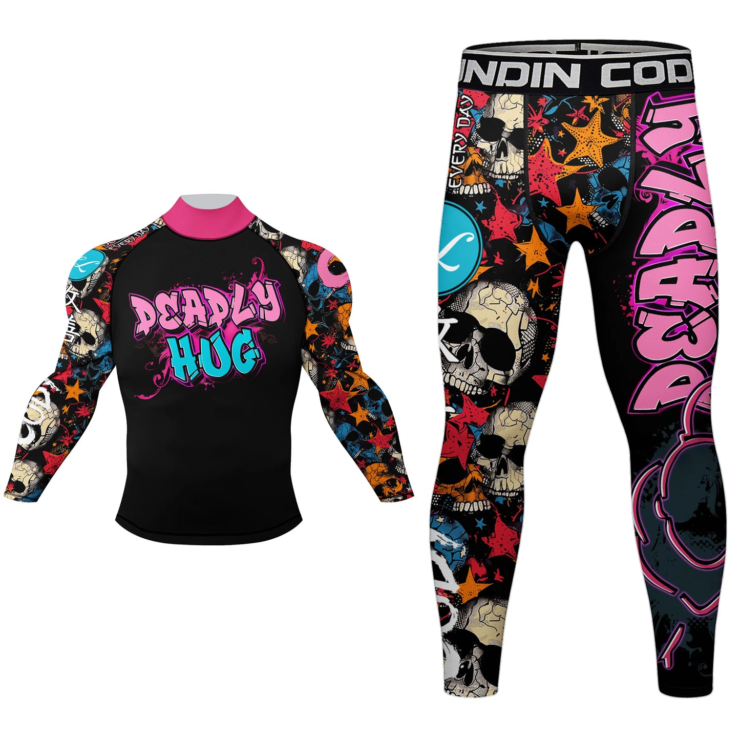 Cody Lundin nouveaux modèles personnalisés manches courtes Polyester extensible éruptions cutanées Shorts MMA BJJ ensembles avec ceinture en caoutchouc