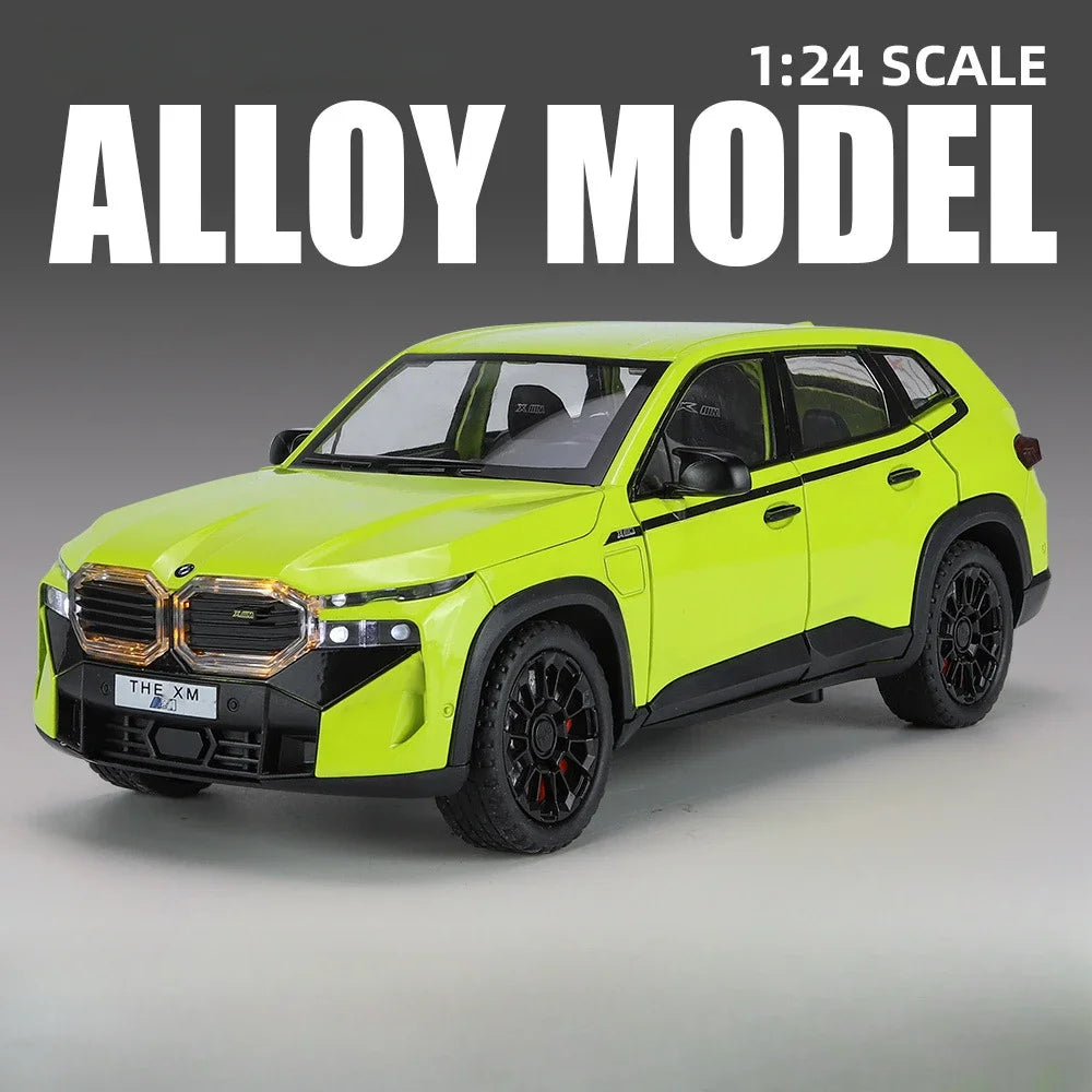 1/24 les modèles de voitures en alliage XM jouet moulé sous pression véhicules tout-terrain avec son léger fonction de traction SUV voiture jouets pour enfants garçons cadeaux