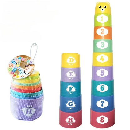 Enfant cerveau réponse bataille pli tasse main vitesse compétition pli tasse bébé pile jeu éducation précoce Puzzle Train jeux de société jouet