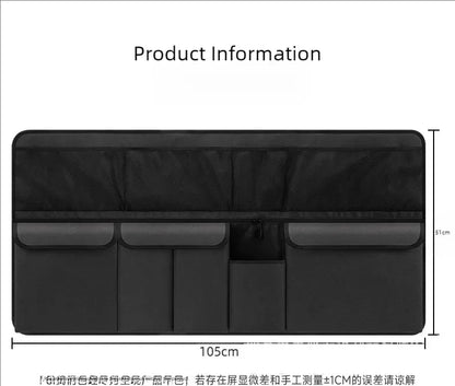 Sac de rangement pour coffre de voiture, sac suspendu pour dossier de siège de voiture SUV, sac de rangement multifonctionnel en maille, articles de rangement pour intérieur de voiture