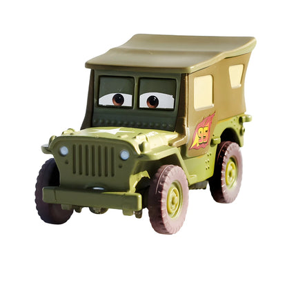 Disney Pixar-Voitures Rains Mcqueen Mack UnmunCollection pour enfants, véhicules moulés sous pression, modèle de jouet en alliage, cadeau, 3 jouets, 1:55