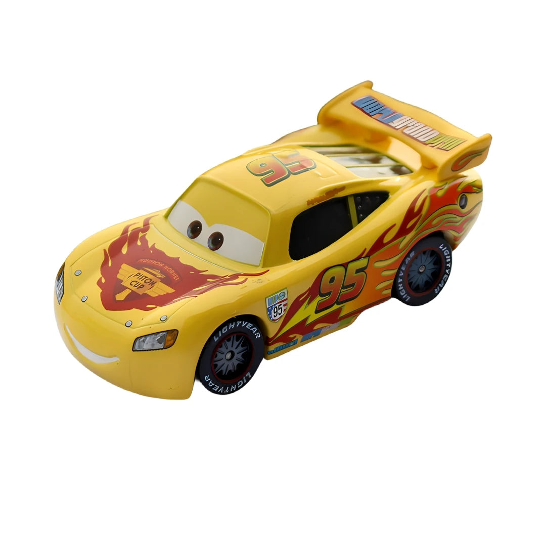 Disney Pixar-Voitures Rains Mcqueen Mack UnmunCollection pour enfants, véhicules moulés sous pression, modèle de jouet en alliage, cadeau, 3 jouets, 1:55