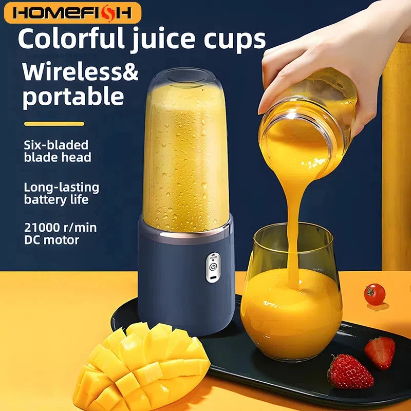 Mélangeur électrique portable multifonction, mélangeur de jus, mélangeur de jus frais, mélangeur Smunvétérans wn, tasse à glace, robot culinaire, 6 phpopularité