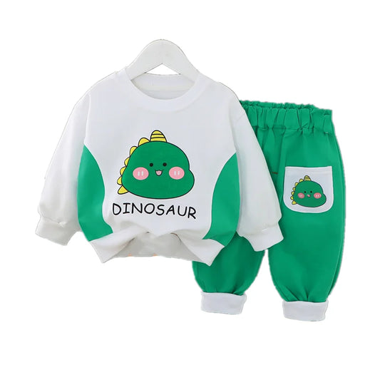 Nouveau printemps automne bébé vêtements enfants garçons filles dessin animé T-Shirt pantalon 2 pièces/ensembles enfant en bas âge Costume décontracté infantile enfants survêtements