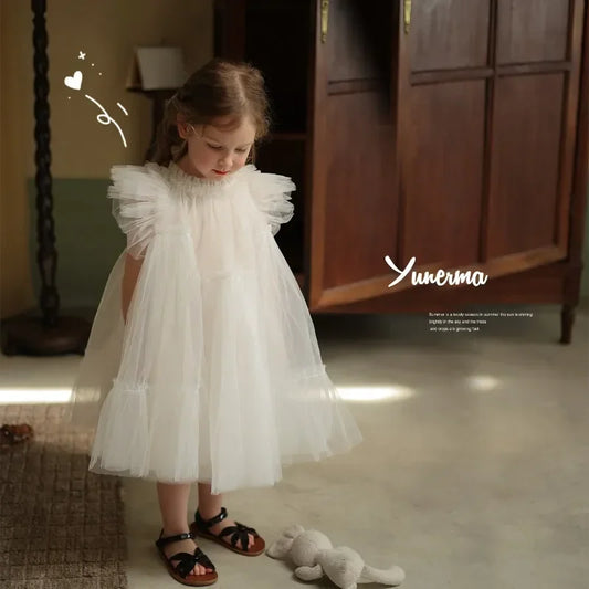 Robe d'été pour bébé fille, tenue de fête d'anniversaire, tutu
