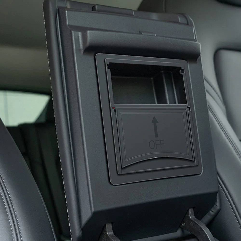 Accoudoir central caché, boîte de rangement, support de verre, organisateur de Console, accessoires pour Tesla modèle 3 Highland 2025 modèle Y 2021 – 2025