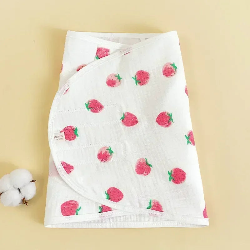 Couverture d'emmaillotage pour bébé de 0 à 6 mois, sangle pour protéger le ventre, couverture de couchage pour nouveau-né, style fin pour l'été
