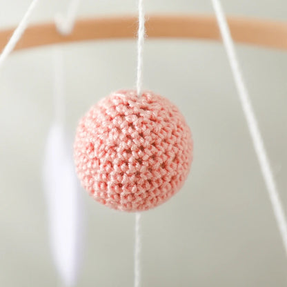 Berceau de bébé lit Mobile cloche hochet jouets en bois Crochet étoiles pendentif lit cloche jouets nouveau-né confort berceau support suspendus jouets cadeaux