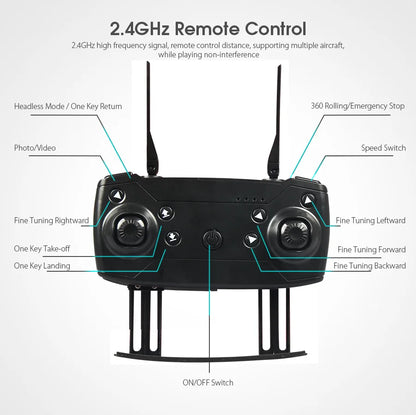 Drone haute définition E88/E58 4K, photographie aérienne, avion RC Intelligent à hauteur fixe, avion à quatre axes, jouets pour enfants garçons