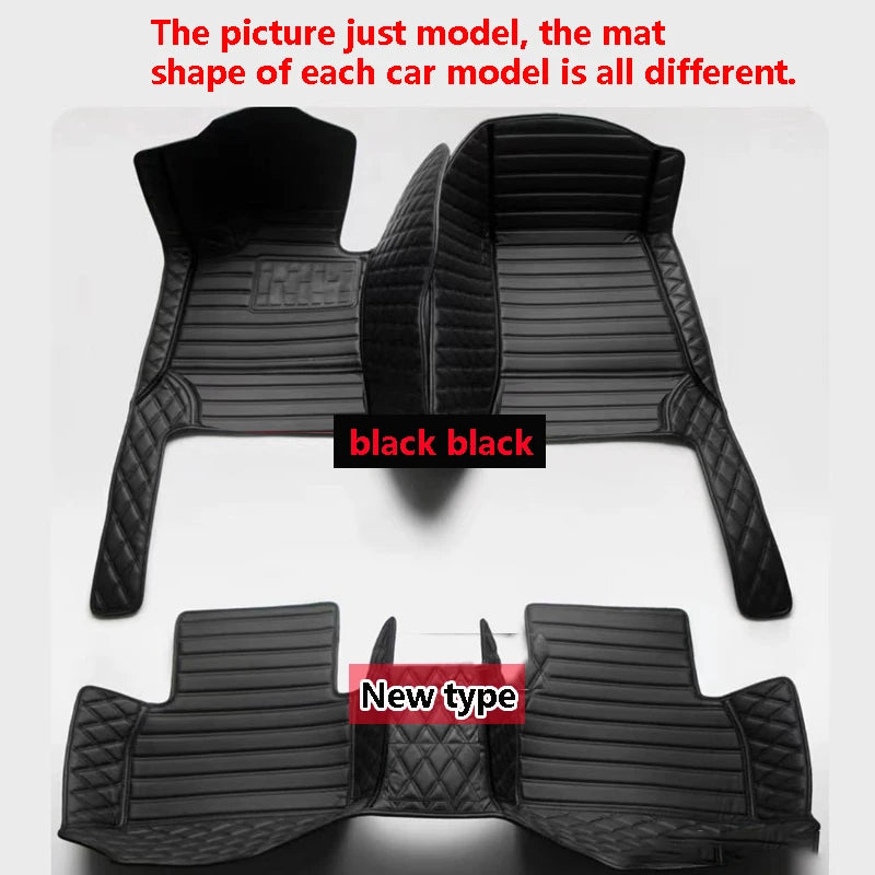 Tapis de sol de voiture en cuir de luxe personnalisé pour Renault Clio 4 2013 2014 2015 2016, ensemble complet d'accessoires imperméables pour femmes