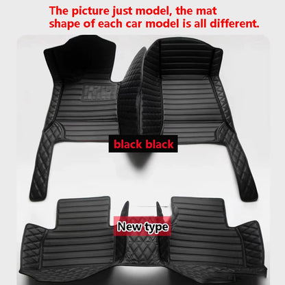 Tapis de sol de voiture en cuir de luxe personnalisé pour Renault Clio 4 2013 2014 2015 2016, ensemble complet d'accessoires imperméables pour femmes